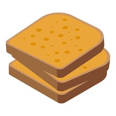 Sandwich icon. Isometric of sandwich vector icon for web design isolated on white background