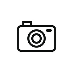Linear camera icon vector