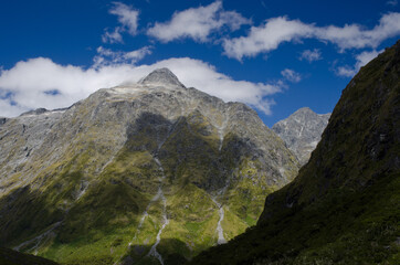 Mountains in Fiordland National Park. Southland. South Island. New Zealand.