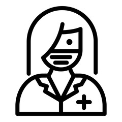 Medical safe cover icon. Outline medical safe cover vector icon for web design isolated on white background