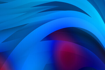 Abstract background with colorful gradient. Vibrant graphic wallpaper with stripes design. Fluid 2D illustration of modern movement.