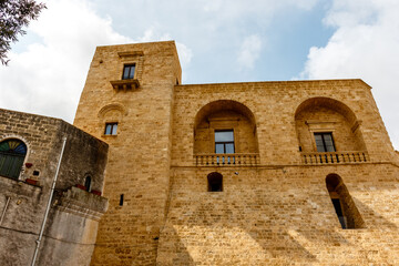 Exterior of the Ugento Castle (stello di Ugento) in Ugento, Apulia, Italy - Europe