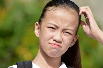 Fototapeta premium A Confused Young Minority Person