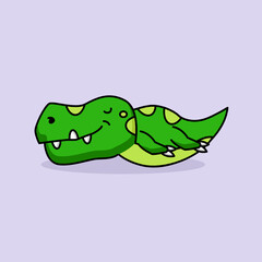 Cute T-Rex dino mascot design
