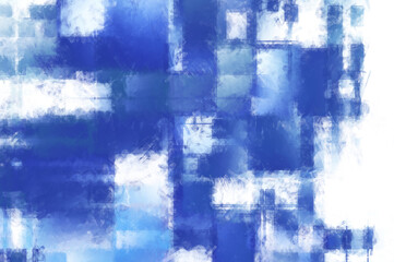 Modern art. Colorful contemporary artwork. Color strokes of paint. Brushstrokes on abstract background. Brush painting. Unique wall art.