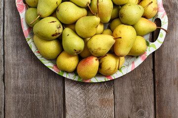 Pears on the table
