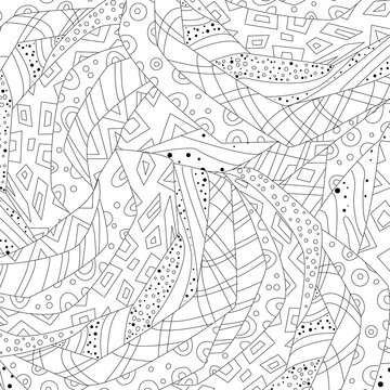 abstract geometric pattern for your coloring book
