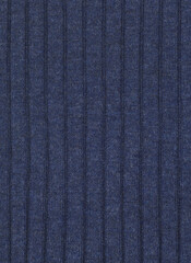 Blue woolen fabric close-up pattern with stripes