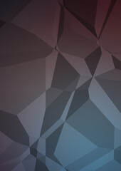 Obraz premium Polygonal background. Colorful wallpaper with geometric design. Digital 3d illustration.