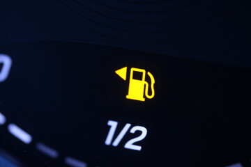 Close up of a fuel icon