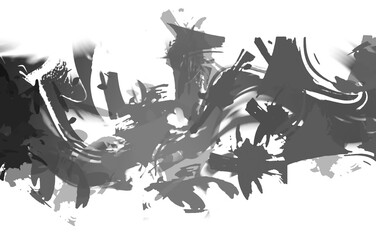 Obraz premium Painted artistic creation. Brushed vibrant wallpaper. Unique and creative illustration. Abstract background of colorful brush strokes.