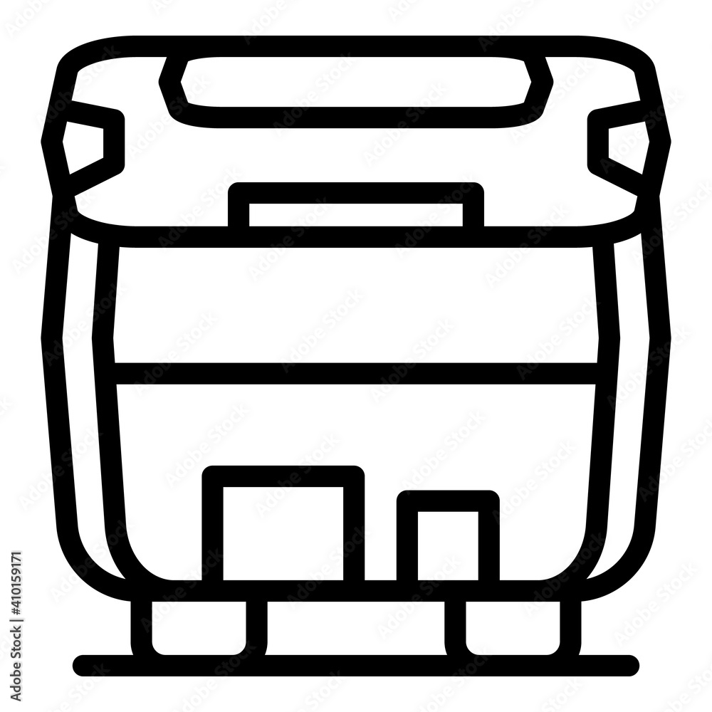 Poster empty car trunk icon. outline empty car trunk vector icon for web design isolated on white backgroun
