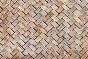 Brown bamboo woven texture background