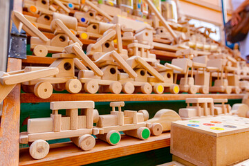 Creative eco-friendly toys for baby und kids made of wood