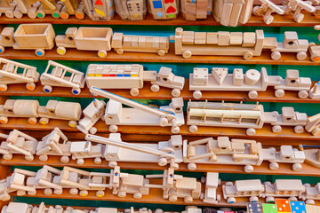 Creative eco-friendly toys for baby und kids made of wood