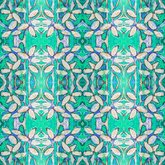 Trendy abstract template with seamless pattern