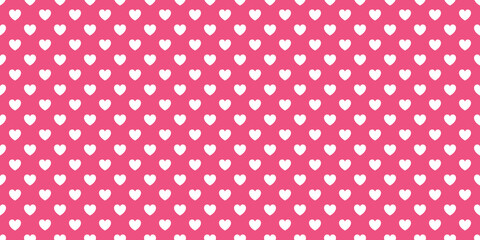 White heart abstract pattern design for valentine day on pink background