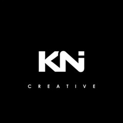 KNI Letter Initial Logo Design Template Vector Illustration