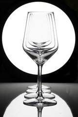 Wine glasses own black and white
