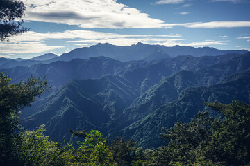Obraz premium Beautiful mountain scenery of Alishan Natural Park