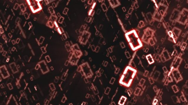 Abstract binary background, number streams, matrix effect.
