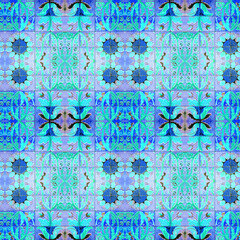 Seamless pattern based on an ancient ceramic tile.