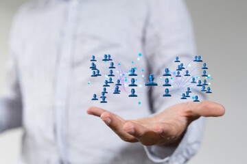 team hierarchy connection group digital