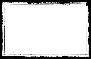 grunge frame, grunge background, with paint strokes and splashes