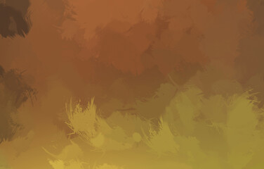 Wild Brushstrokes. Brushed Painted Abstract Background. Brush stroked painting. Strokes of paint. 2D Illustration.