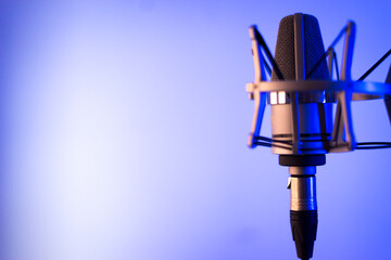 Voiceover microphone studio