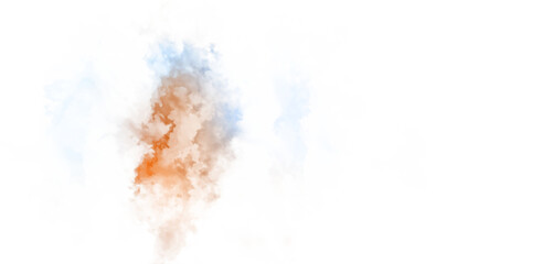 Abstract colorful watercolor on white background. Digital art painting.