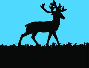 deer vector illustration isolated on background