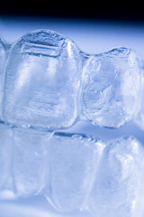 Invisible bracket aligners