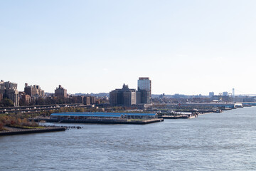 Brooklyn Bridge Park Piers along the East River in New York City
