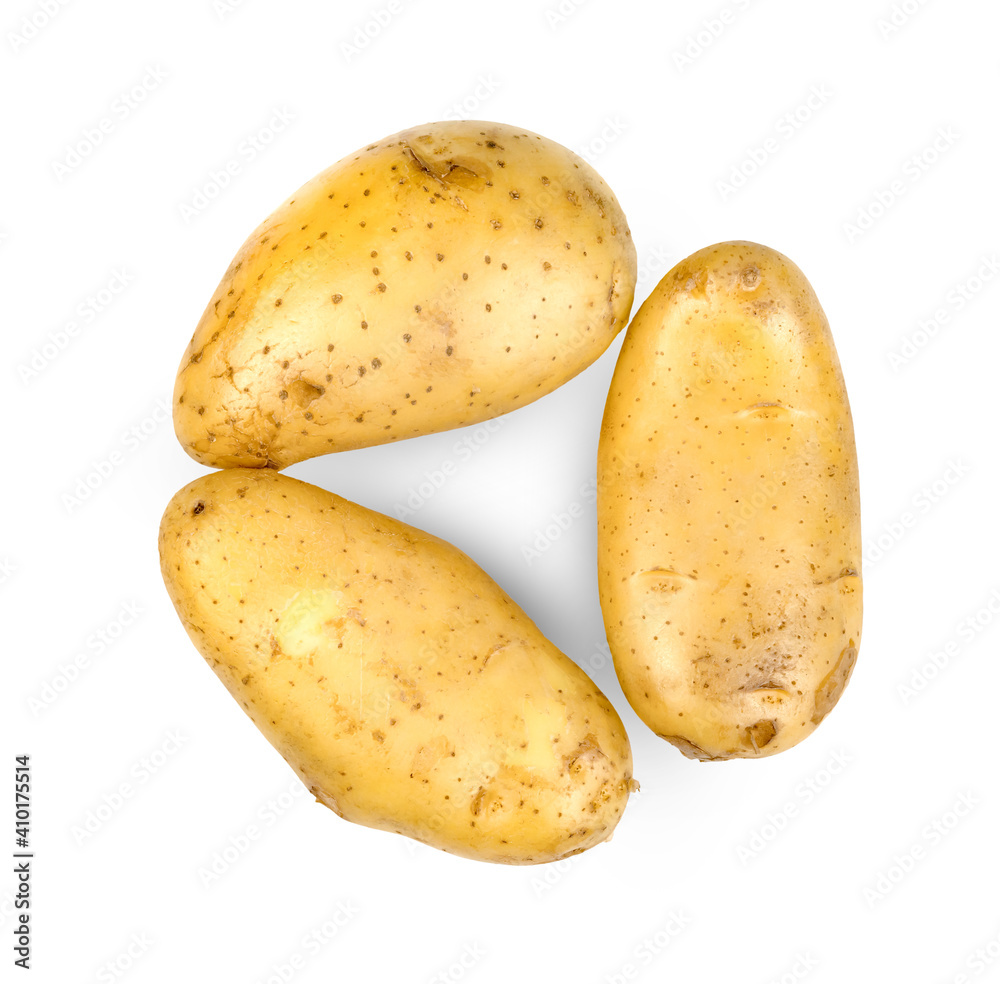 Canvas Prints potatoes isolated on white background