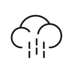 Cloud Outline Vector Icon. Related Weather Icon For WebSites And App