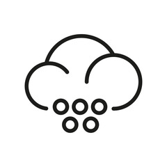 Cloud Outline Vector Icon. Related Weather Icon For WebSites And App