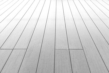 White wooden floor on the balcony outside the house pattern and background seamless