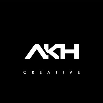 AKH Letter Initial Logo Design Template Vector Illustration