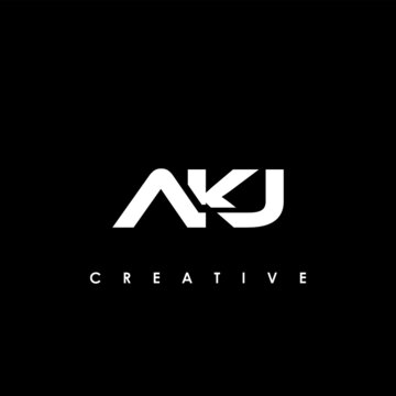 AKJ Letter Initial Logo Design Template Vector Illustration