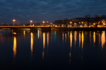Ponte de Santa Clara em Coimbra de noite