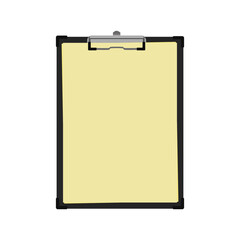 Vector of a clipboard on a white background