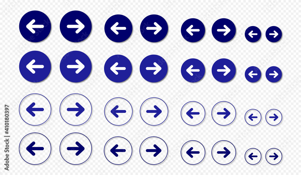 Poster set of vector buttons 