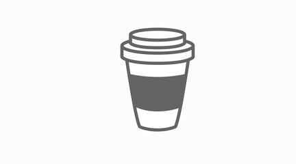 Vector isolated Illustration of a Coffee Take Away Cup
