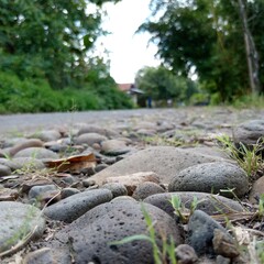 stone in the road