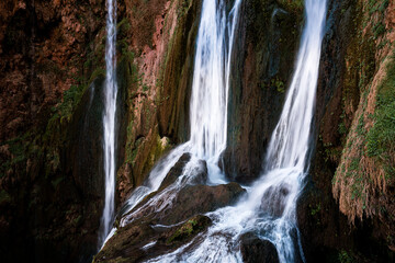 waterfall in the mountains