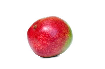 Ripe mango on white background