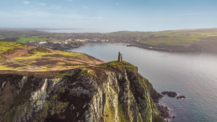 Bradda head Isle of Man aerial view