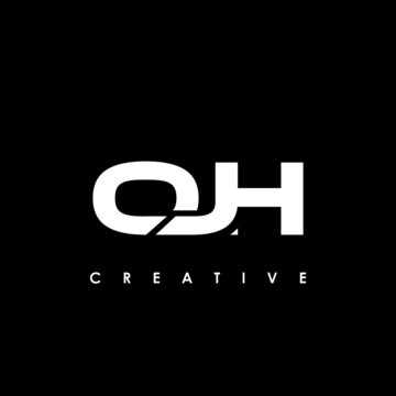 OJH Letter Initial Logo Design Template Vector Illustration