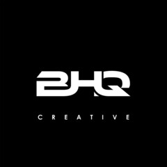 BHQ Letter Initial Logo Design Template Vector Illustration